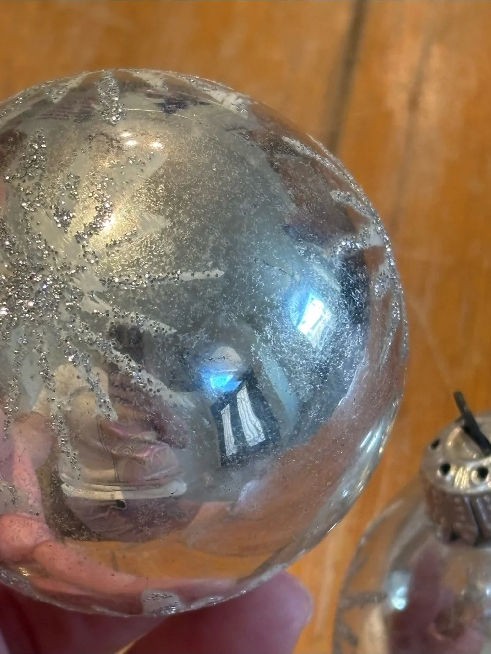 Pair of Vintage German Christmas Ornaments